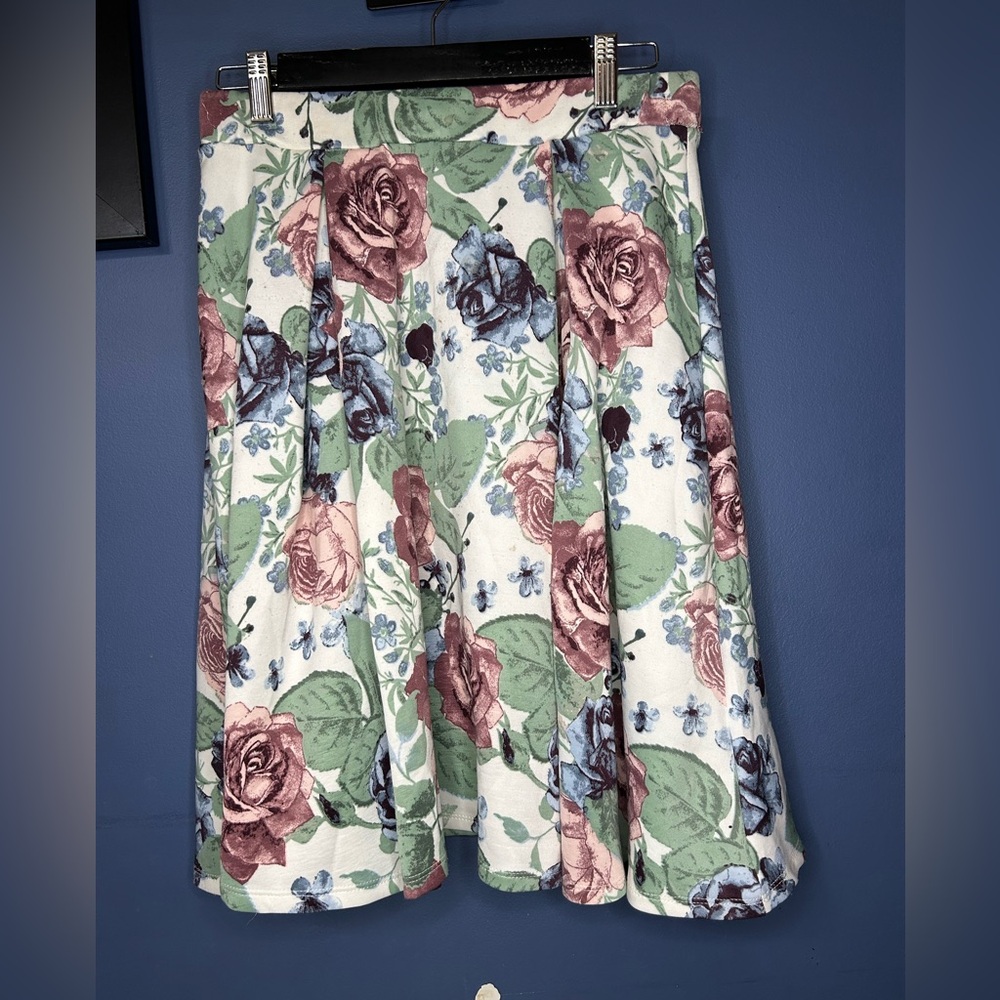 Streetwear Society Floral Skater Skirt - Multicolor